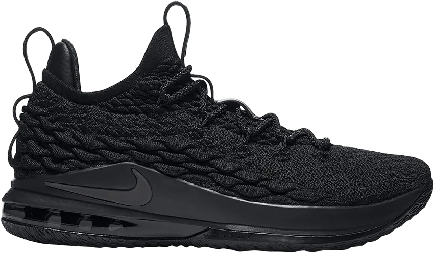  Nike Lebron 15 Low &#039;Blackout&#039;