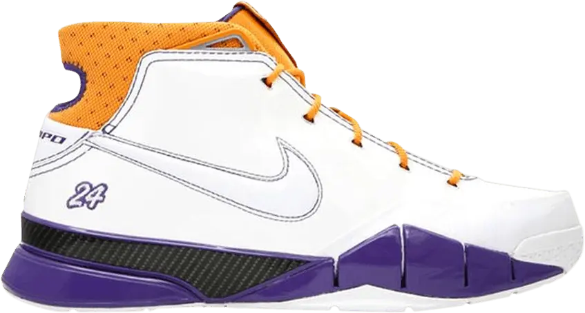  Nike Zoom Kobe 1 &#039;Varsity Purple Canyon Gold&#039; Sample