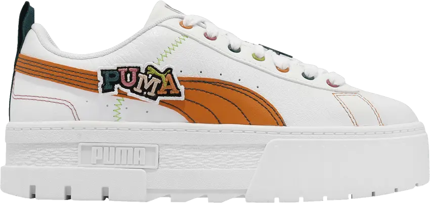 Puma Wmns Mayze Pierced &#039;White Orange Brick&#039;