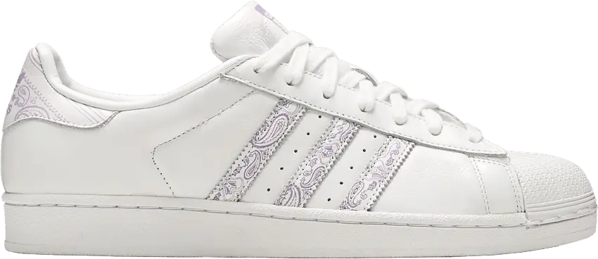  Adidas Superstar &#039;Paisley - White Purple Glow&#039;