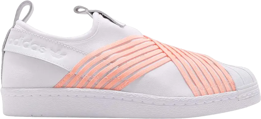 Adidas adidas Superstar Slip on White Orange (W)