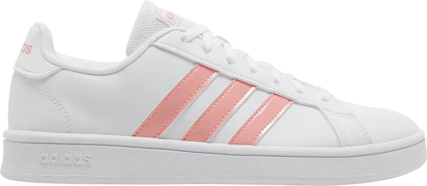  Adidas Wmns Grand Court Base &#039;White Glow Pink&#039;