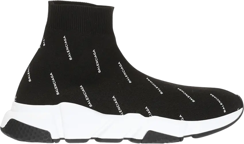  Balenciaga Speed Trainer Mid &#039;Logo Print&#039;