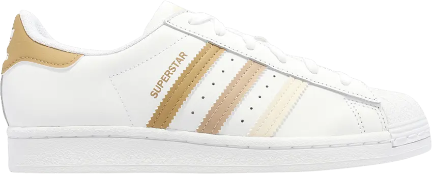  Adidas Superstar &#039;White Golden Beige&#039;