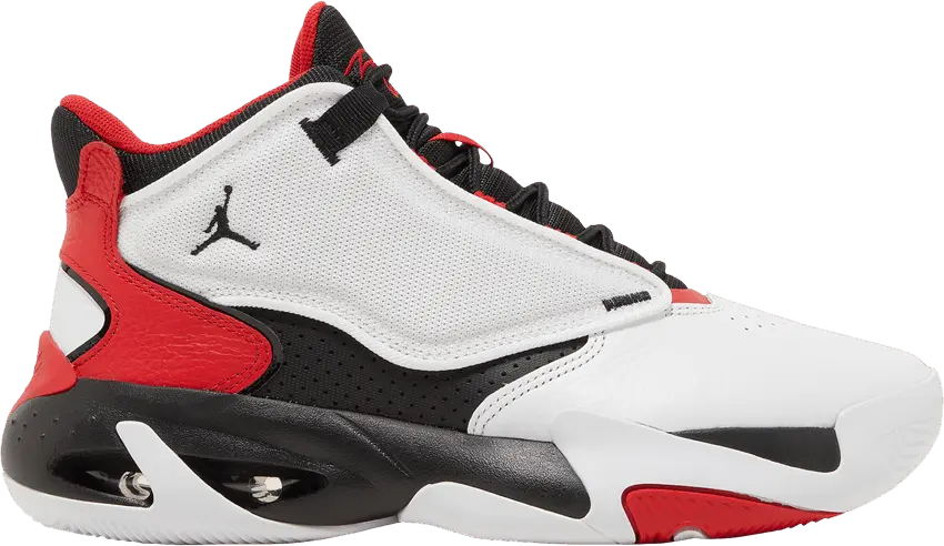  Jordan Max Aura 4 White Black University Red