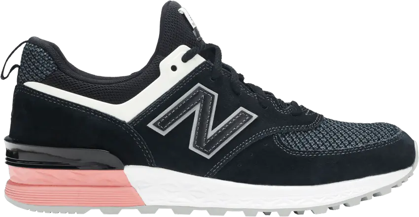  New Balance 574 &#039;Black White Pink&#039;