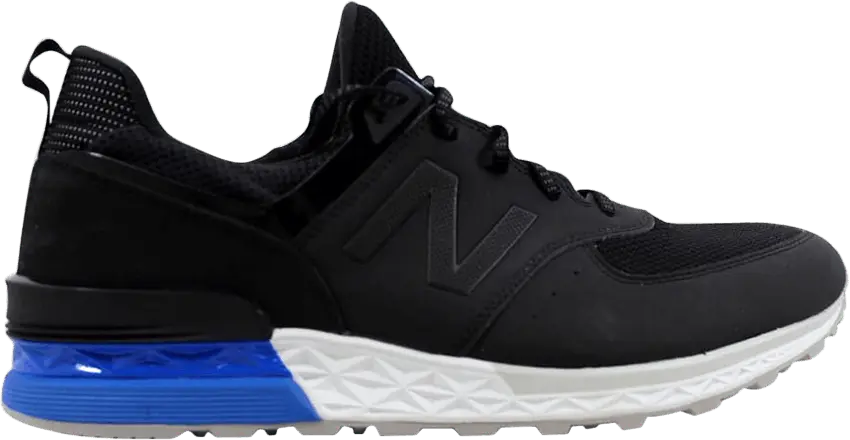  New Balance 574 Black White Blue