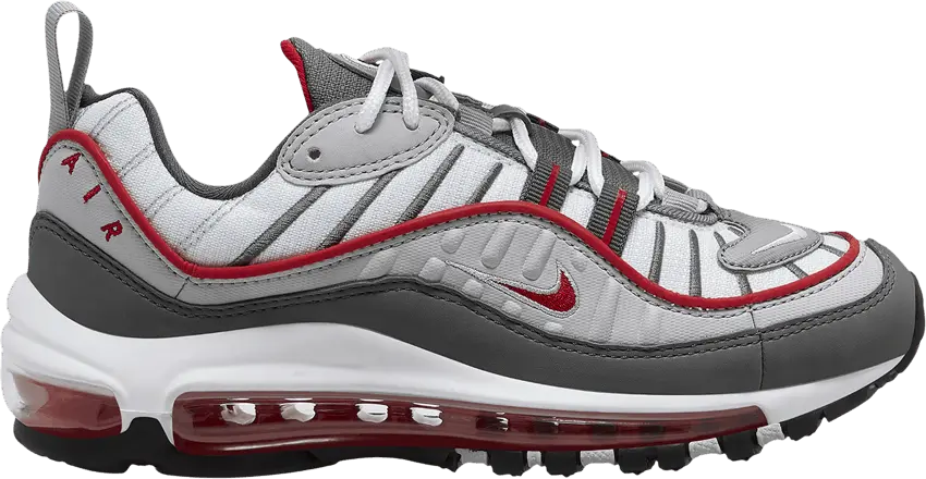  Nike Air Max 98 GS &#039;White University Red&#039;