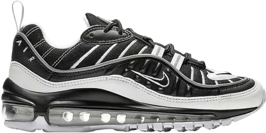  Nike Air Max 98 GS &#039;Black Silver&#039;