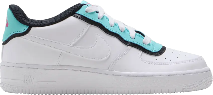  Nike Force 1 Low LV8 PS &#039;Double Layer - White Aqua&#039;