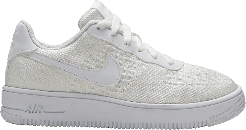  Nike Air Force 1 Flyknit 2.0 GS &#039;Triple White&#039;