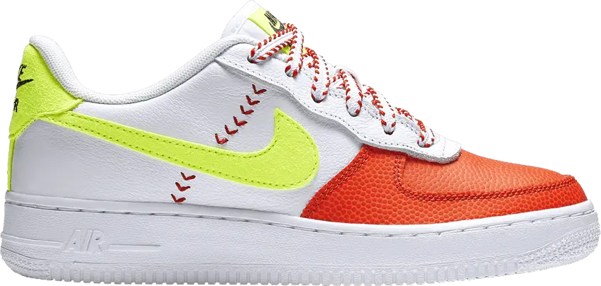  Nike Air Force 1 LV8 SPRB GS &#039;White Volt Orange&#039;