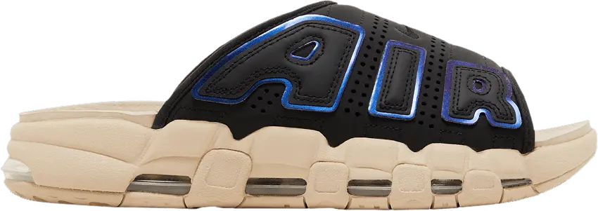 Nike Air More Uptempo Slide &#039;Black Sanddrift Iridescent&#039;