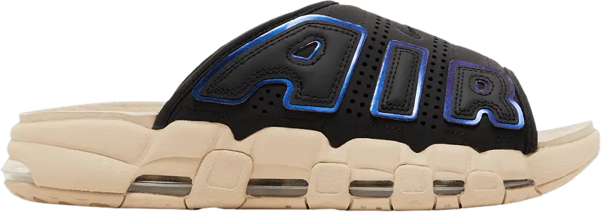  Nike Air More Uptempo Slide &#039;Black Sanddrift Iridescent&#039;