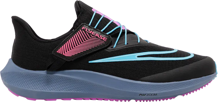 Nike Pegasus Flyease SE Black Baltic Blue Fuchsia Dream