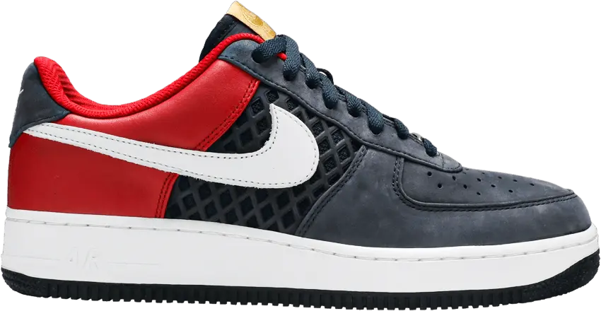  Nike Air Force 1 Low Premium Birds Nest Obsidian Red