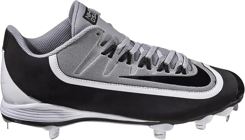 Nike Huarache 2KFilth Pro Low Baseball Cleat &#039;Grey&#039;