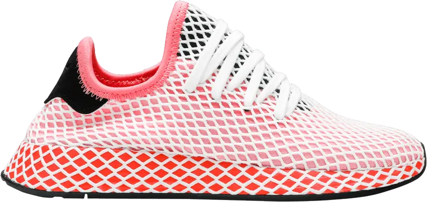  Adidas adidas Deerupt Chalk Pink Bold Orange (Women&#039;s)