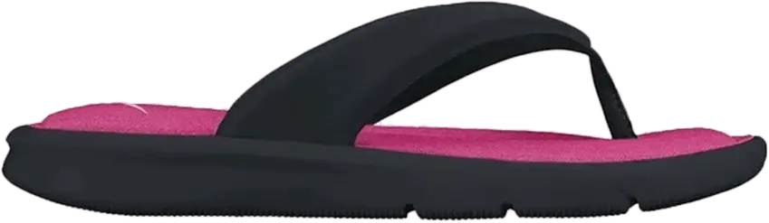  Nike Wmns Ultra Comfort Thong &#039;Black White Vivid Pink&#039;