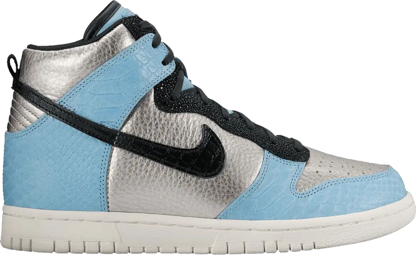  Nike Wmns Dunk High LX &#039;Metallic Silver Mica Blue&#039;