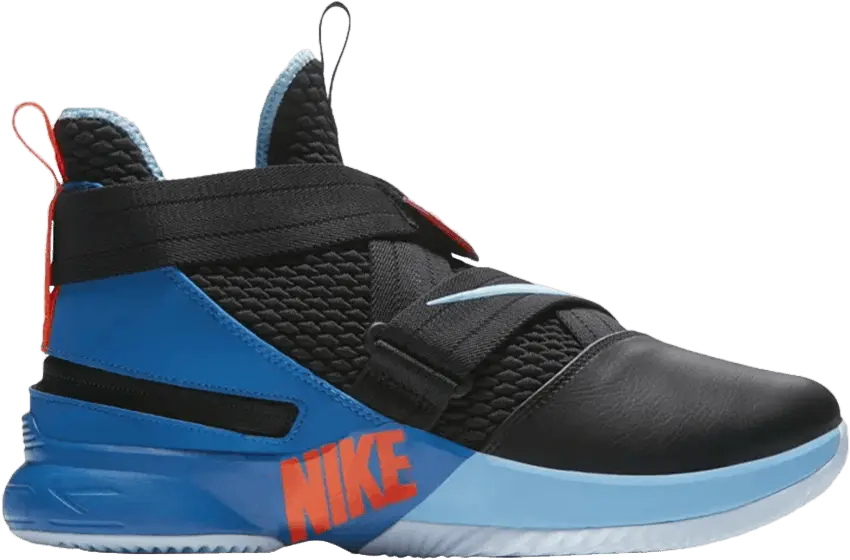  Nike LeBron Soldier 12 FlyEase &#039;Black Battle Blue&#039;