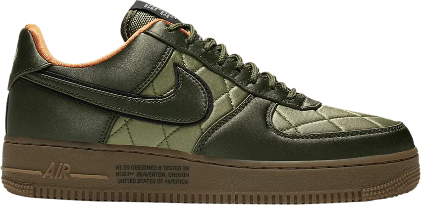  Nike Air Force 1 Low Quilted Satin Pack Cargo Khaki