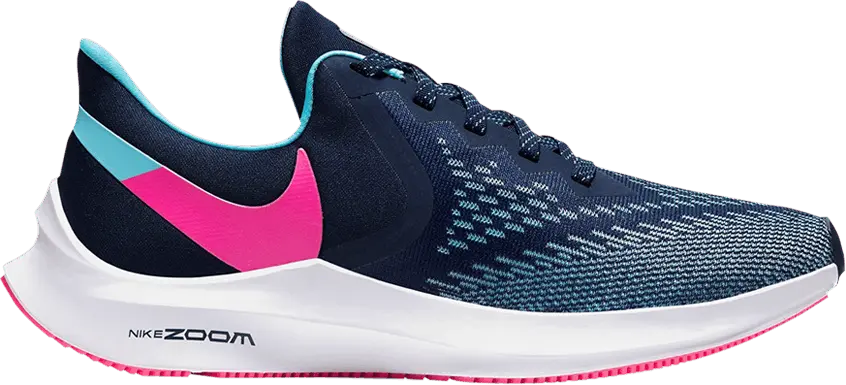  Nike Zoom Winflo 6 &#039;Midnight Navy Pink Blast&#039;