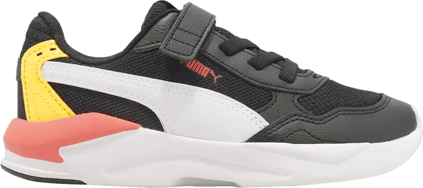  Puma X-Ray Speed Lite AC Little Kid &#039;Black Mauve Pop Salmon&#039;