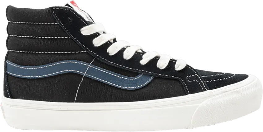  Vans Sk8-Hi LX Suede Canvas &#039;Black Dress Blue&#039;