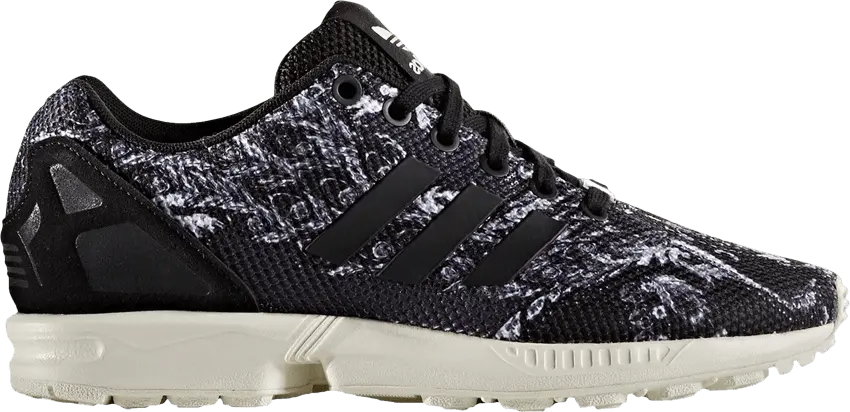  Adidas The FARM Company x Wmns ZX Flux &#039;Black Floral&#039;