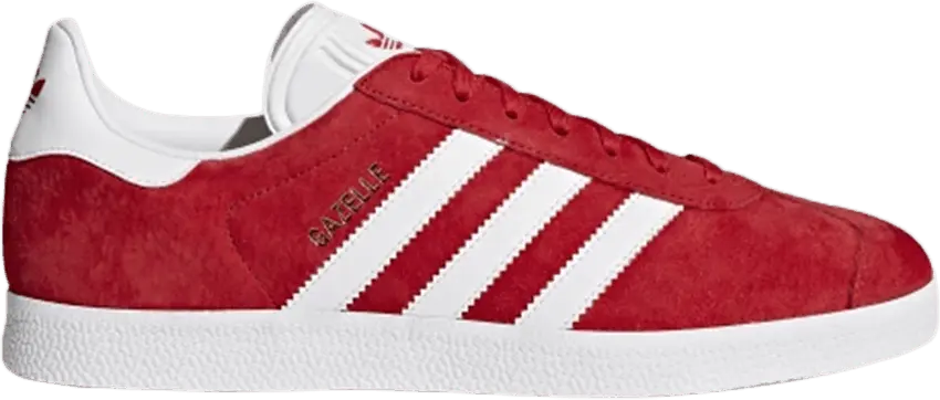  Adidas adidas Gazelle Scarlet/White/Gold Metallic