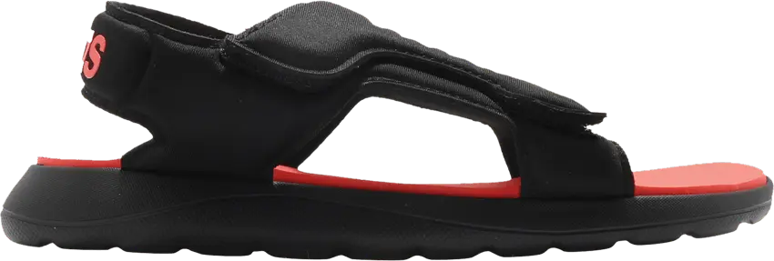  Adidas Comfort Sandal J &#039;Black Solar Red&#039;