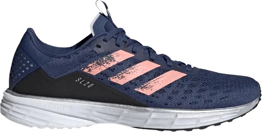  Adidas Wmns SL20 &#039;Tech Indigo Glory Pink&#039;