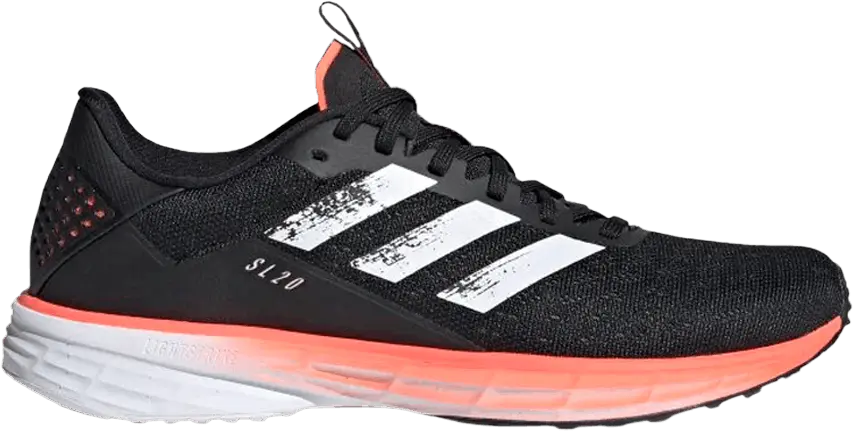  Adidas Wmns SL20 &#039;Black Signal Coral&#039;