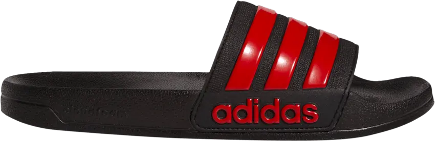 Adidas Adilette Cloudfoam &#039;Black Scarlet&#039;