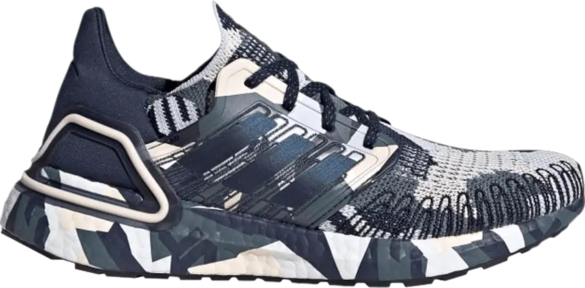 Adidas Wmns UltraBoost 20 &#039;Geometric Pattern - Collegiate Navy&#039;