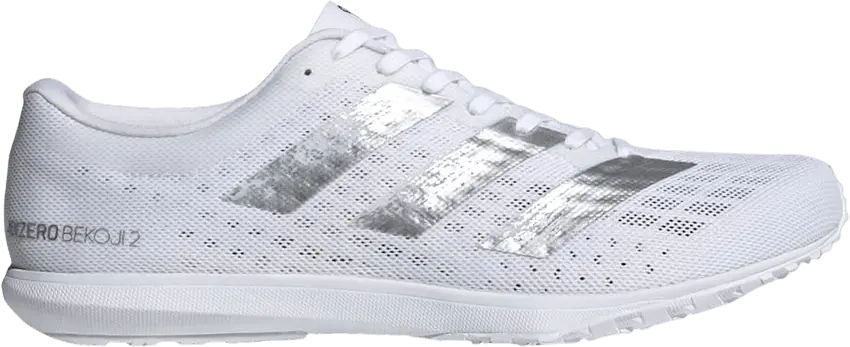 Adidas Adizero Bekoji 2 &#039;White Silver Metallic&#039;