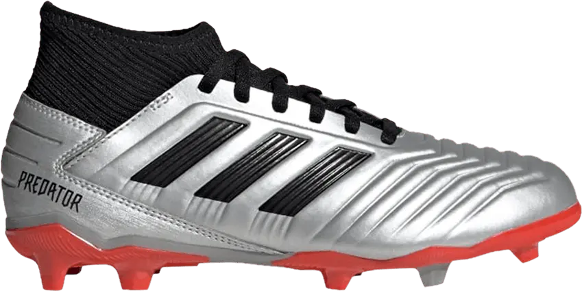  Adidas Predator 19.3 FG J &#039;Silver Metallic Red&#039;