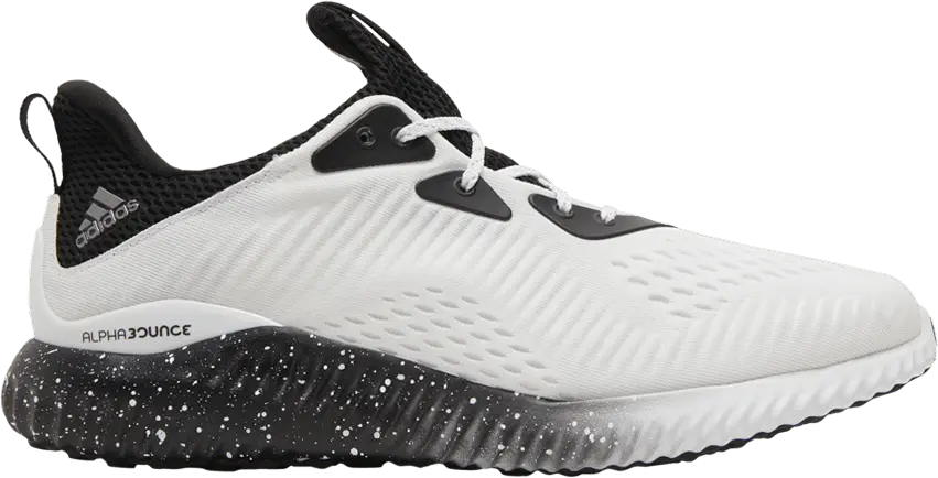 Adidas Alphabounce 1 &#039;White Black Speckled&#039;