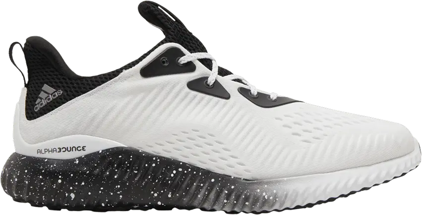  Adidas Alphabounce 1 &#039;White Black Speckled&#039;