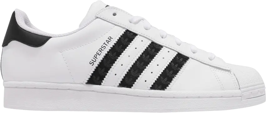  Adidas Superstar &#039;Logo Stripes - White Black&#039;