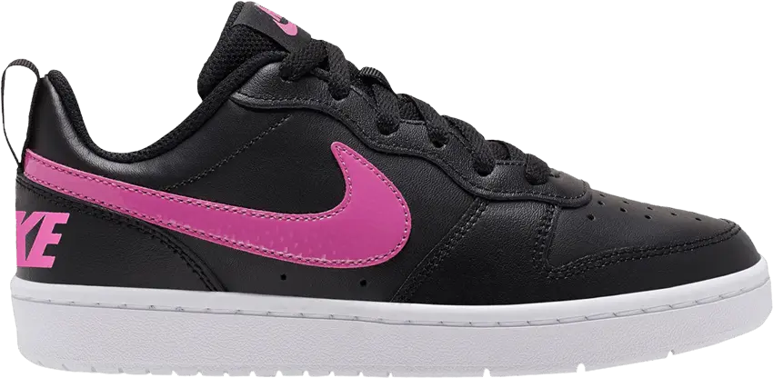 Nike Court Borough Low 2 GS &#039;Black Active Fuchsia&#039;