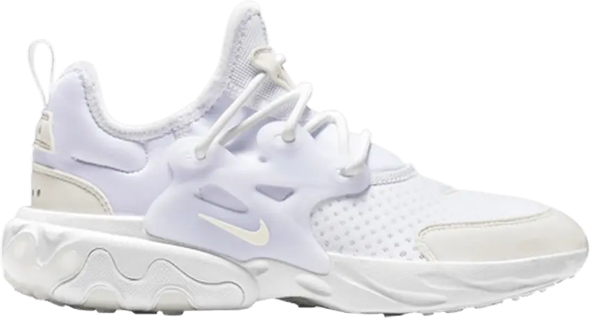  Nike React Presto GS &#039;Triple White&#039;