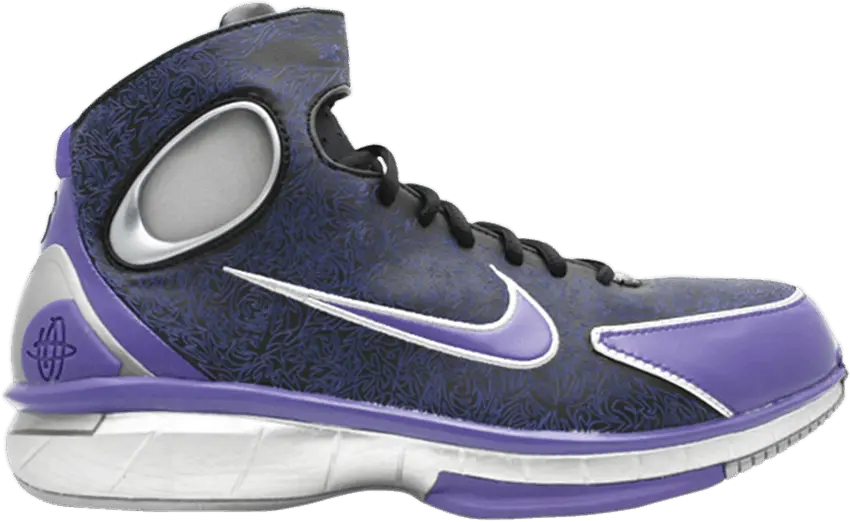  Nike Air Zoom Huarache 2K4 KB Laser Black Silver Purple