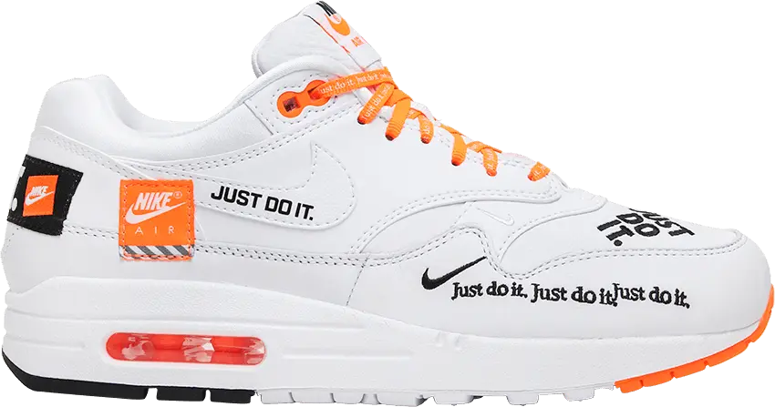 Nike Air Max 1 Just Do It White (Women&#039;s)