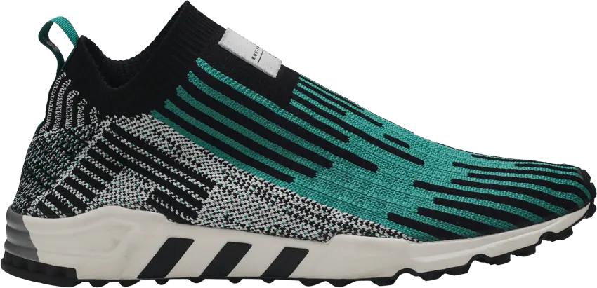  Adidas adidas EQT Support Sock Core Black Sub Green