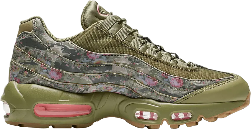  Nike Air Max 95 Floral Neutral Olive (Women&#039;s)