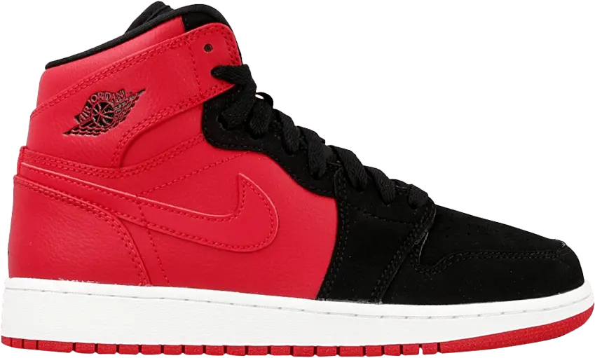  Air Jordan 1 Retro High BG &#039;Red Black&#039;