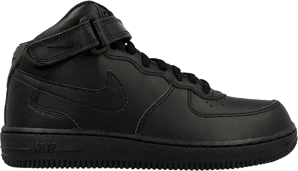  Nike Air Force 1 Mid Black (PS)