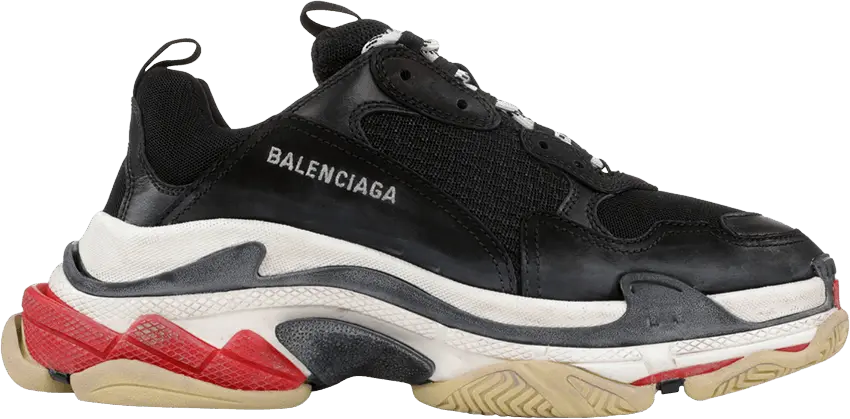  Balenciaga Triple S Sneaker &#039;Black Red&#039; 2018